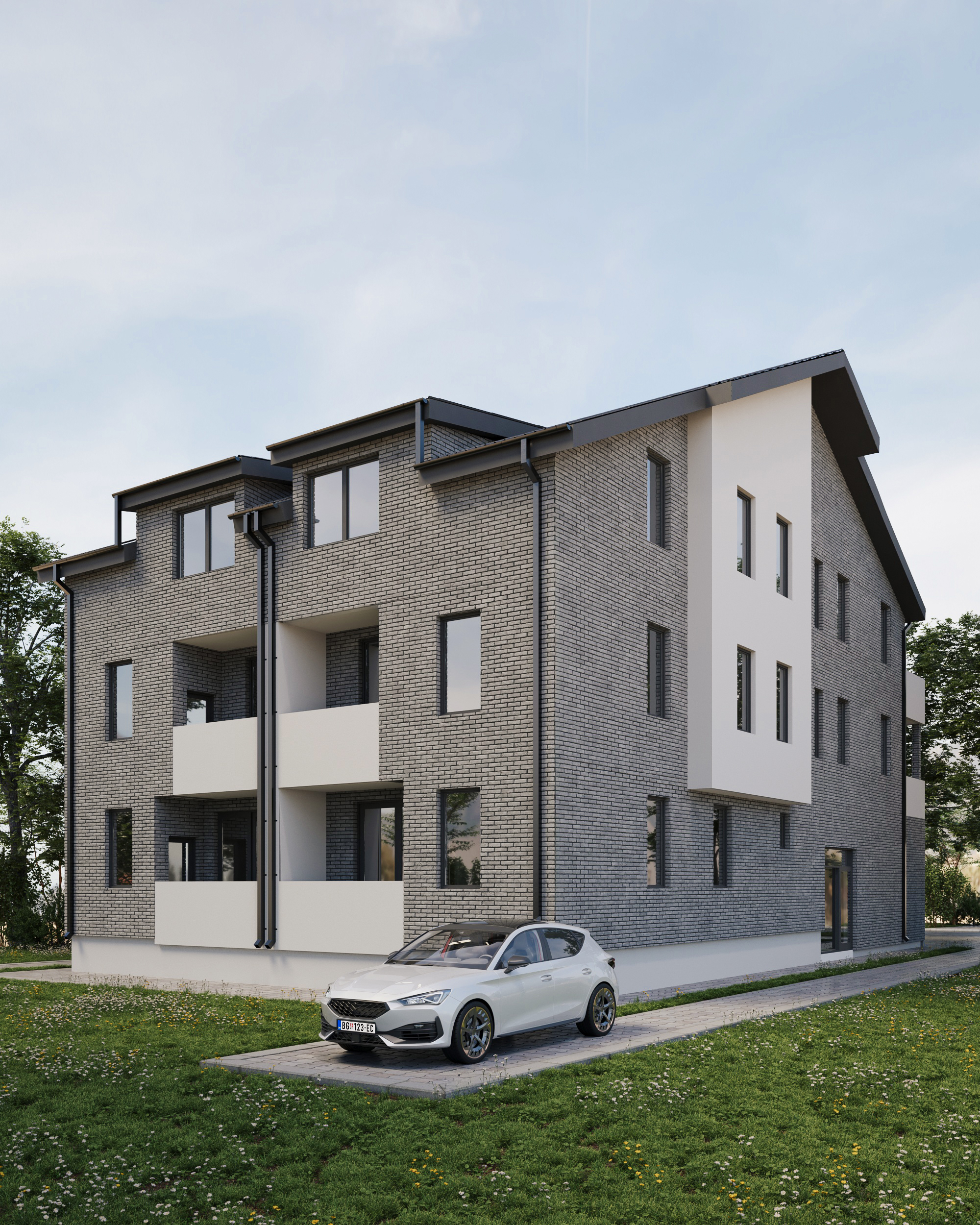 KM Capital Invest — stambeni objekat Bore Stankovića 20a, Novi Sad, bočni pogled