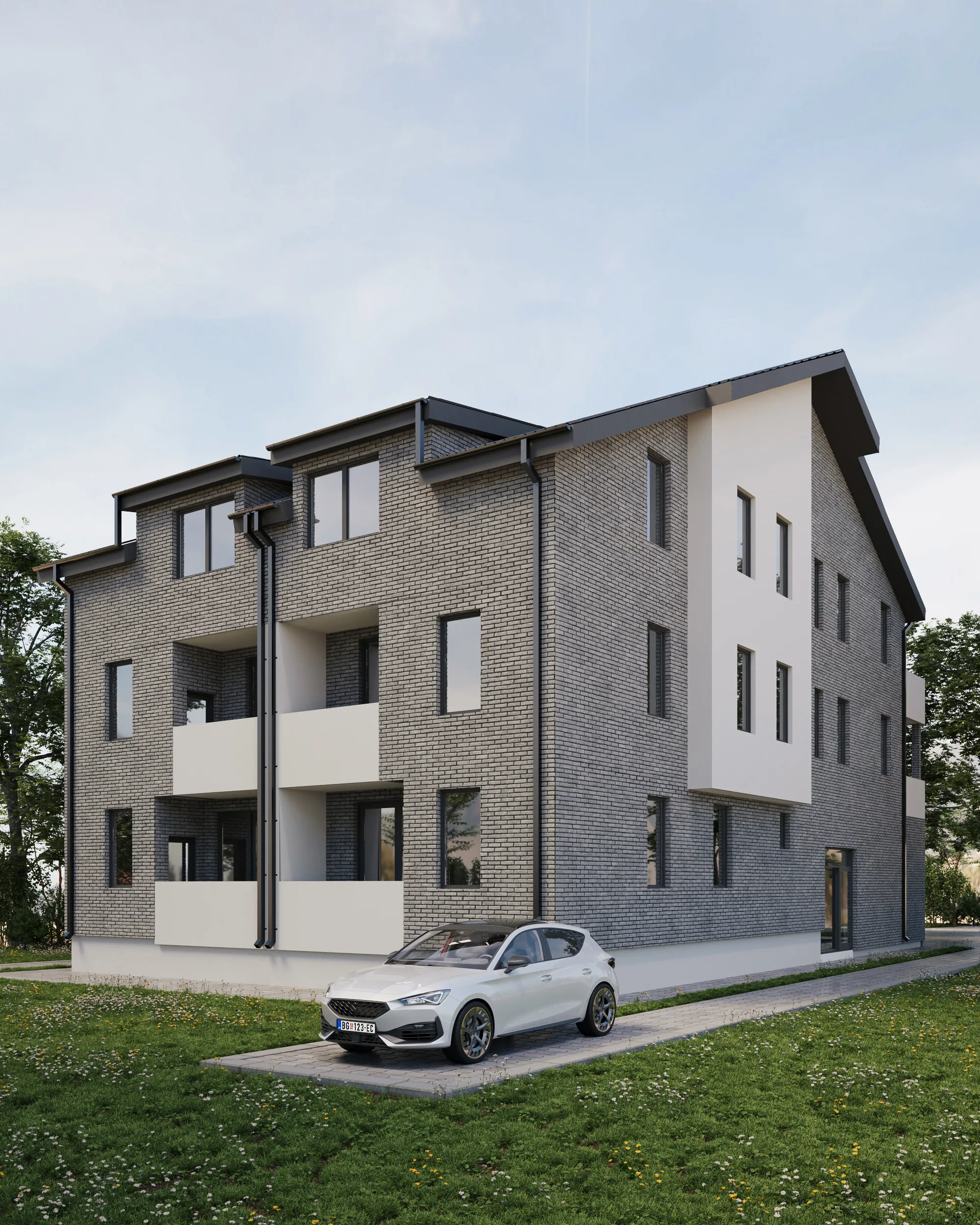KM Capital Invest — stambeni objekat Bore Stankovića 20a, Novi Sad, bočni pogled